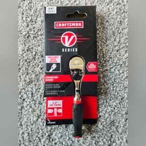 Craftsman Comfort Grip 1/4" Ratchet - Black and Red